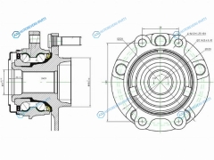 ST-40202-JP01A Ступичный узел перед NISSAN TEANA J32(VQ25)TNJ32MURANO TNZ51(QR25) (29 шл.)