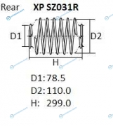 XP SZ031R Пружина подвески NHK