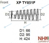 XP TY851F Пружина подвески NHK