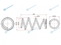 ST-33211 Комплект пружин 2шт передние TOYOTA CAMRY 06-