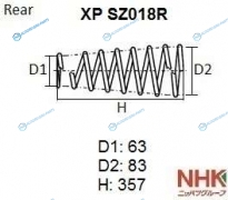 XP SZ018R Пружина подвески NHK