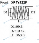 XP TY922F Пружина подвески NHK