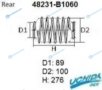 48231-B1060 Комплект пружин подвески UCHIDA (2шт. в одной упаковке)
