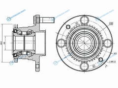 ST-B603-26-15XB Ступичный узел задн. MAZDA FAMILIA323 BJ5P 98-
