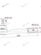 ST-4422A010 Наконечник рулевой MITSUBISHI L200PAJEROMONTERO SPORTTRITON 08- RH