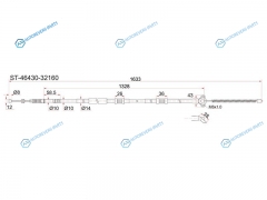 ST-46430-32160 Трос ручника TY CamryVista. SV30 90-94 LH (барабан)