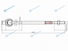 ST-48521-4M485 Тяга рулевая NISSAN ADALMERAAVENIRBLUEBIRD SYLPHYPULSARSERENASUNNYWINGROAD 95-
