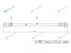 ST-MR449101 Шланг тормозной задний (Таиланд) MMC AIRTREKOUTLANDERDIONLANCERCEDIAMIRAGEDINGOOUTLANDER 99-