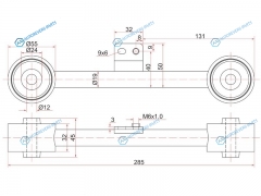 ST-52400-S2H-000 Тяга задняя продольная верхняя HONDA HR-V LH