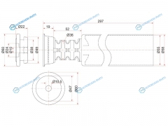 ST-48750-52010 Пыльник RR амортизатора TOYOTA VITZPLATZIST 98- RH=LH