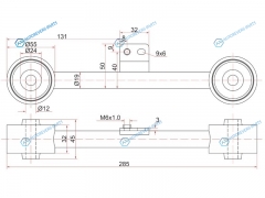 ST-52390-S2H-000 Тяга задняя продольная верхняя HONDA HR-V RH