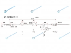 ST-46430-20610 Трос ручника TY PremioAllion NZTZZT240 01-07
