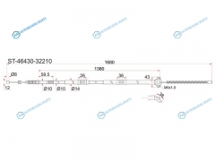 ST-46430-32210 Трос ручника TY CamryVista SV40 94-98 LH (барабан)
