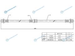 ST-MR249392 Шланг тормозной передний (Таиланд) MMC CHALLENGERL200MONTEROPAJEROSPORT 96-01 LH=RH