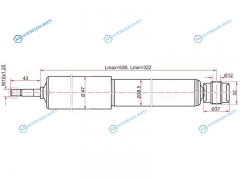 ST-48531-80621 Амортизатор задний TOYOTA LITETOWNMASTERACE 85-96 LH=RH