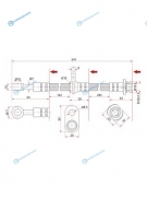 ST-51550-65J00 Шланг тормозной передний (Таиланд) SUZUKI ESCUDOGRAND VITARA 05- LH