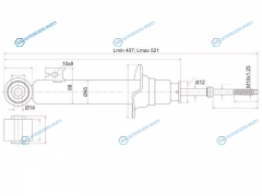 ST-4062A022 Амортизатор передний MMC PAJEROMONTERO SPORT 07- LH=RH