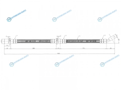 ST-26531-AA070 Шланг тормозной задний (Таиланд) SUBARU IMPREZAFORESTERLEGACYOUTBACK 89-02 LH