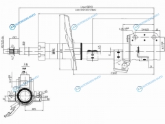 ST-54303-3U025-SE Стойка передняя NISSAN MARCHCUBE Special Edition 02- LH