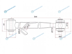 ST-48730-42020 Тяга поперечная задней подвески нижняя TOYOTA RAV4 00-05CHERY TIGGO 06- LH