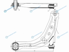 ST-LC62-34-350C Рычаг передний MAZDA MPV 99- LH