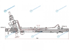 ST-7H1422061HX Рейка рулевая VOLKSWAGEN TRANSPORTER T5 03-09