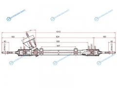 ST-60 01 547 612 Рейка рулевая RENAULT LOGANLADA LARGUS 06- (без ГУ) LHD