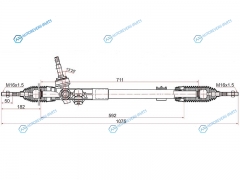 ST-56500-2S001 Рейка рулевая HYUNDAI IX35TUCSON 10-13 LHD