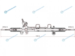 ST-44250-33320 Рейка рулевая Toyota CAMRY 01-LEXUS ES300 (диски R16) LHD