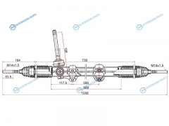 ST-56500-1H200 Рейка рулевая HYUNDAI I30 07-12KIA CEED 06-