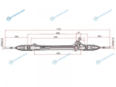ST-45510-42020 Рейка рулевая Toyota RAV4 05- RHD