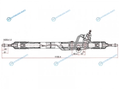 ST-44250-60060 Рейка рулевая Toyota Land Cruiser 98-02 LHD