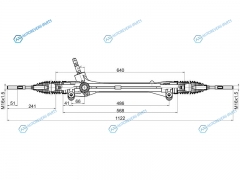 ST-45510-48040 Рейка рулевая LEXUS RX270350450H 08- LHD