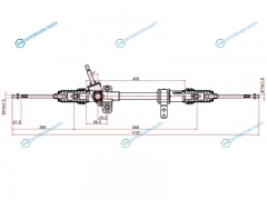 ST-45510-B4012 Рейка рулевая Daihatsu Be-GoToyota Rush 06- (электрическая) RHD