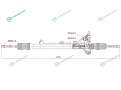 ST-53601-S10-013 Рейка рулевая HONDA CR-V RD1 95- RHD