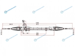 ST-4410A453 Рейка рулевая MITSUBISHI ASX 10-OUTLANDER 12- LHD