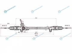 ST-KD31-32-110A Рейка рулевая MAZDA CX5 11- LHD