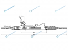 ST-13337675 Рейка рулевая CHEVROLET CRUZE 10-OPEL ASTRA-J 10- (гидравлическая) LHD