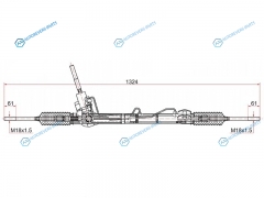 ST-1749757 Рейка рулевая FORD MONDEO IV 07-14