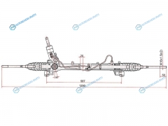 ST-1 768 115 Рейка рулевая FORD FOCUS II 05-08FOCUS III 11- (с ГУР)