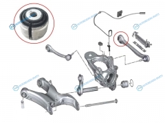 ST-33326770969B Сайлентблок заднего поперечного рычага BMW X5 E70 06-13F15 12-X6 E71E72 07-14F 16 13-