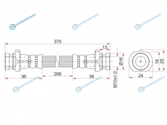 ST-46204-89922 Шланг тормозной передний (Таиланд) NISSAN ATLASCONDOR 81- LH=RH
