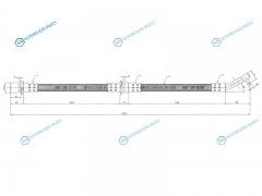 ST-26550-FA040 Шланг тормозной передний (Таиланд) SUBARU IMPREZAFORESTER WRXSTI 96- RH