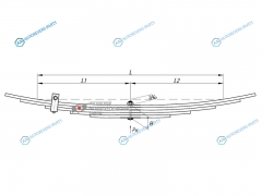 701005IS-2913012 Рессора задняя ISUZU NPR NQR 71-75