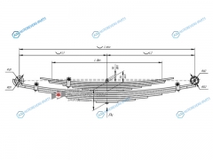 701113IS-2912012-10 Рессора задняя 6+5 ISUZU ELF NPR75 07-