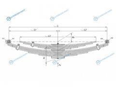 701111HN-2912012-10 Рессора задняя HINO 300