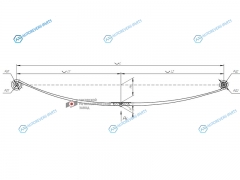 801801RN-2912012-10 Рессора задняя RENAULT MASTER III 11-