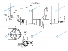 ST-48510-49565-SE Стойка передняя TOYOTA HARRIERKLUGERHIGHLANDERLEXUS RX330350400 03- Special Edition RH
