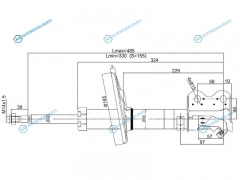ST-48520-1A100-SE Стойка передняя TOYOTA COROLLASPRINTERSPACIOCARIBLVNCRETRNMRN 91-02 Special Edition LH
