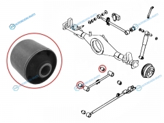 ST-48725-87402 Сайлентблок задней верхней продольной тяги DAIHATSU TERIOS 97-06TOYOTA CAMI 99-05